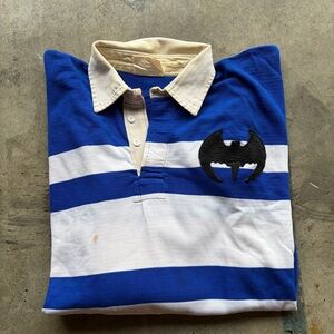 Vintage 80’s 90’s Bats Batman No 7 Shirt Rugby Jersey England